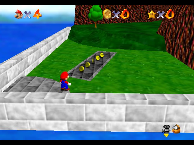 Super Mario 64 GP64 Screenshot 1